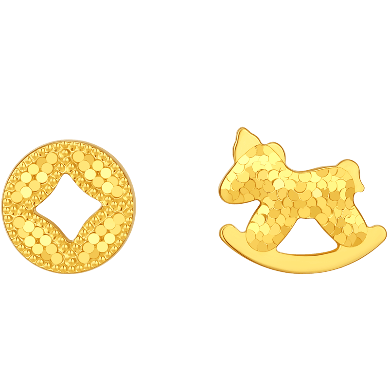 耳畔——潮宏基黄金耳钉的魅力开元棋牌将好运与时尚佩戴在